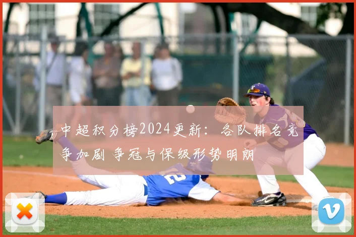 中超积分榜2024更新:各队排名竞争加剧 争冠与保级形势明朗